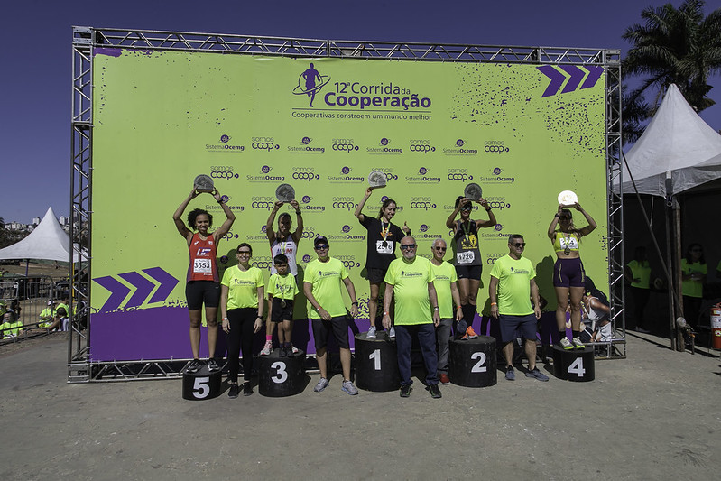 Corrida da Cooperação pódio